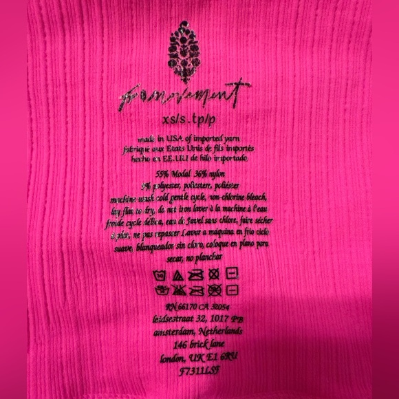 Neon Pink Free People Leggings XS/S - Picture 2 of 2